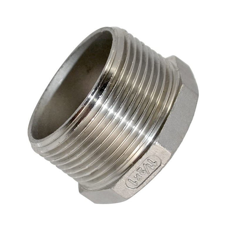 DAN SPEED 1-1/2" Male x 1" Female Thread Reducer Bushing Pipe Fitting, Adapter, Stainless steel SS 304 NPT - Image 5